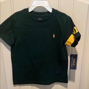 Polo by Ralph Lauren Black and Yellow Short Sleeve Tee